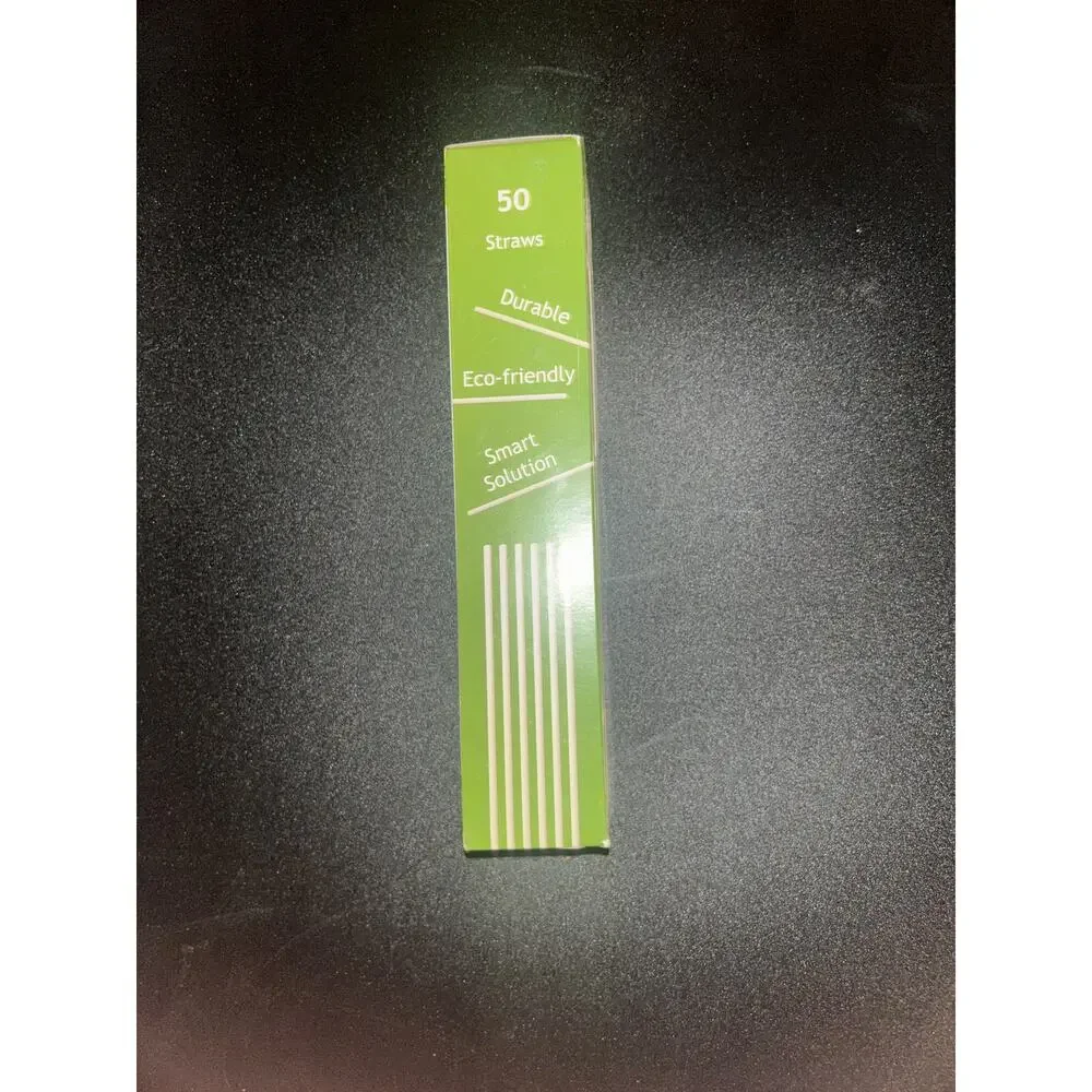New 8 Packs 400 Total BioGreenChoice Paper Straws 7.75